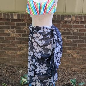 💙 Navy Scarf or Swim Wrap #hundredsofscarves